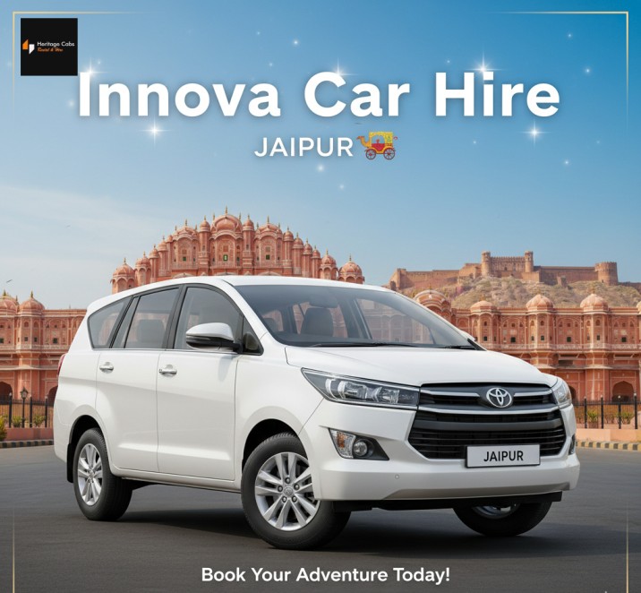 Toyota Innova Crysta Car Rental in Jaipur at Affordable Price 